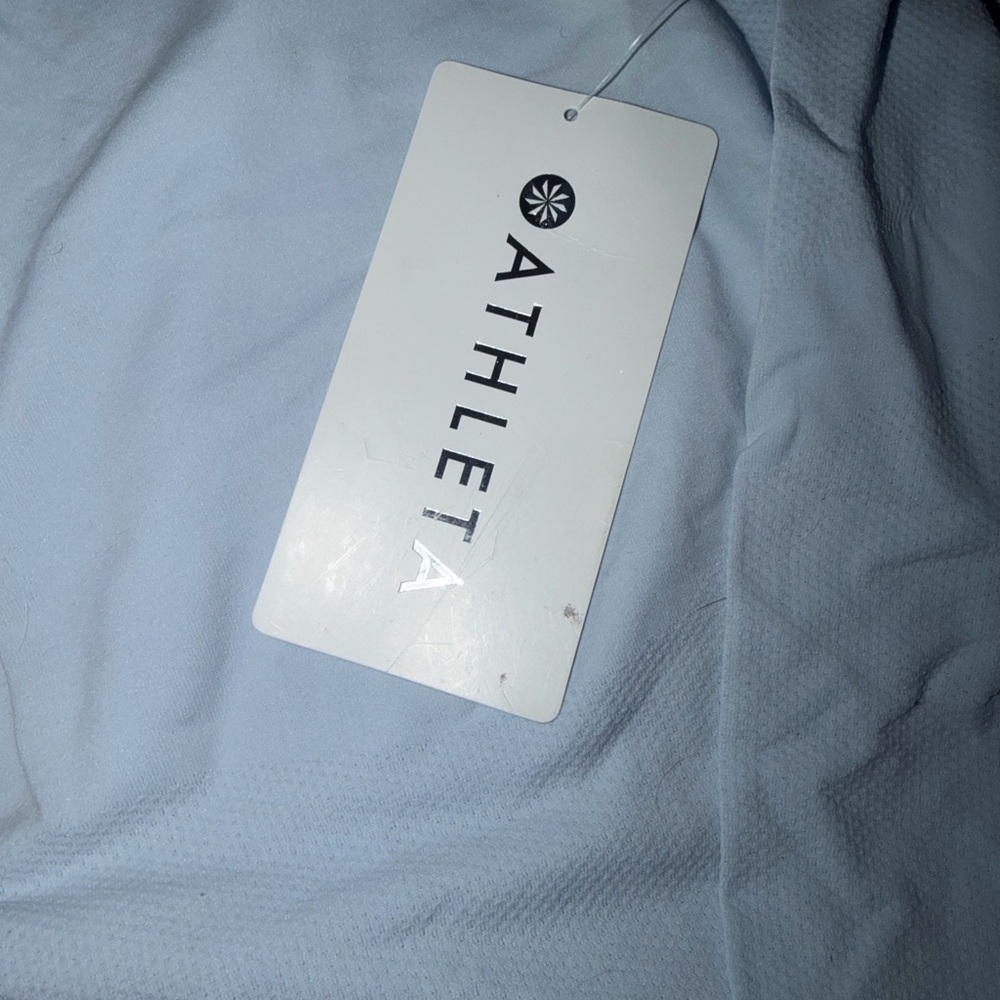 Athleta Light Blue Momentum Seamless Long Sleeve Tee - Picture 5 of 6